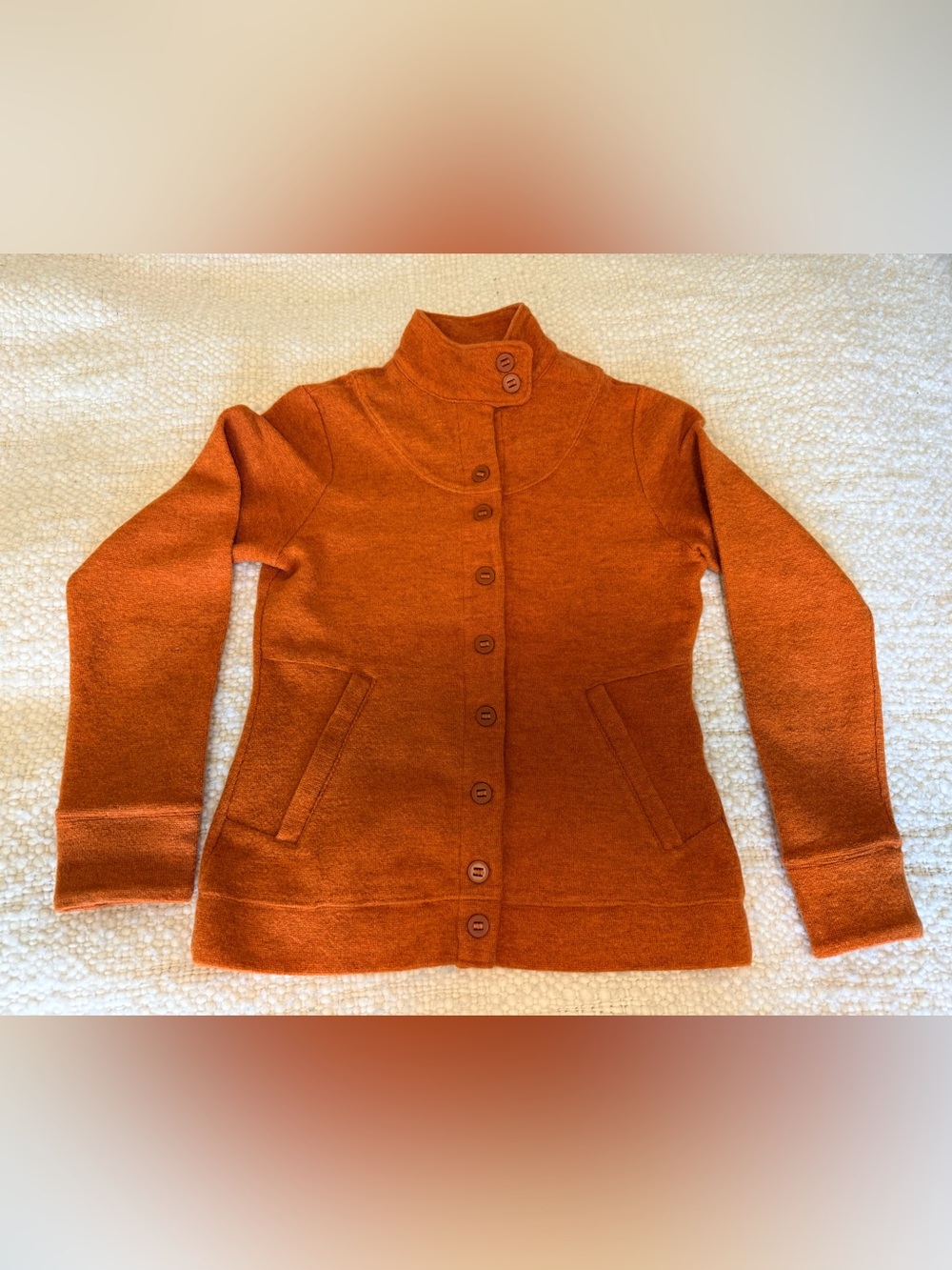 IBEX “Carrie” Button-Up Sweater Jacket. Small